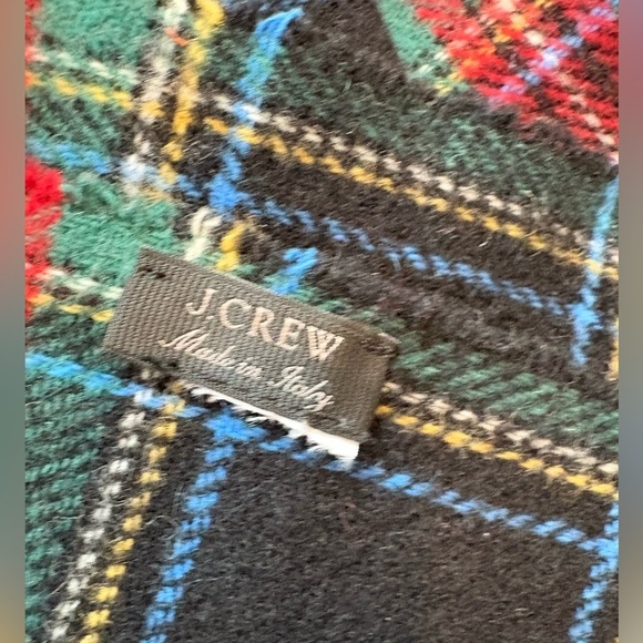 J. Crew Plaid Scarf Made in Italy - Picture 5 of 7
